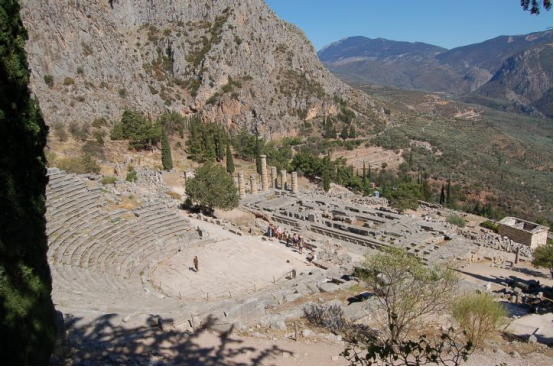 Overview of the Temple of Delphi – The Sacred Site of Delphi, Greece